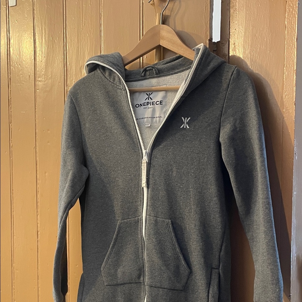 Onepiece light grey - onesie Hooded Jumpsuit - Never worn!